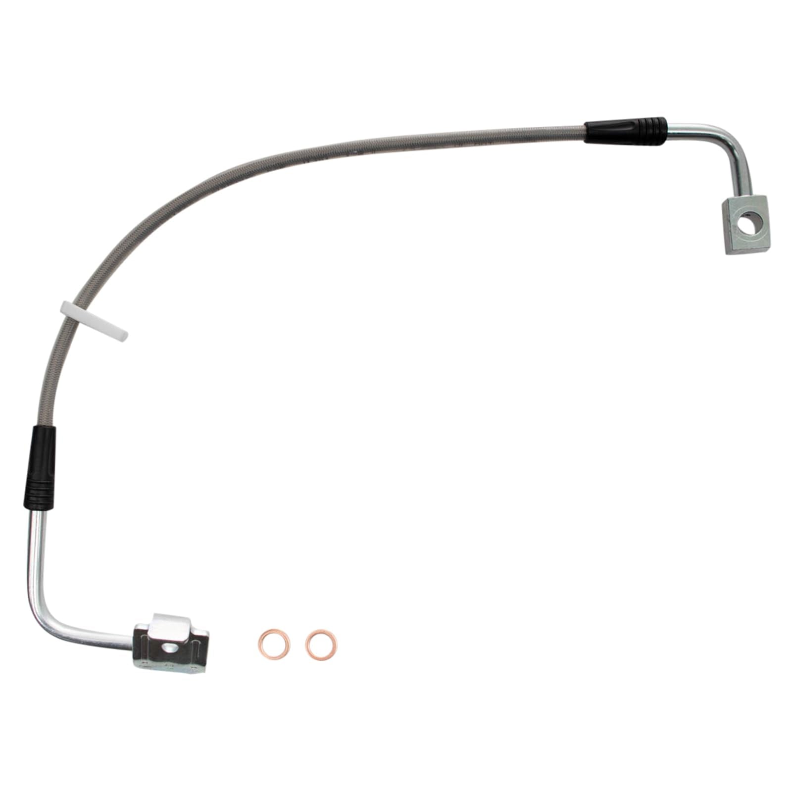 Trq Front Performance Brake Hose Set Compatible With 2008-2010 Jeep Wrangler