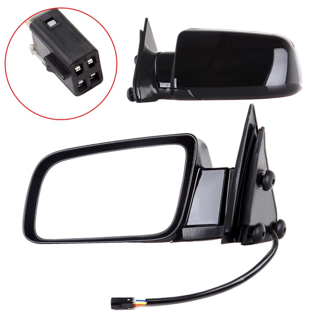 Scitoo Side View Mirrors Left And Right Mirrors Fit For 1992-1994 For Chevy Blazer 1988-1999 Pickup Truck 1992-1999 Suburban Manual Fold Non-Heated Replacement Exterior Mirrors Gm1320122 Gm1321122