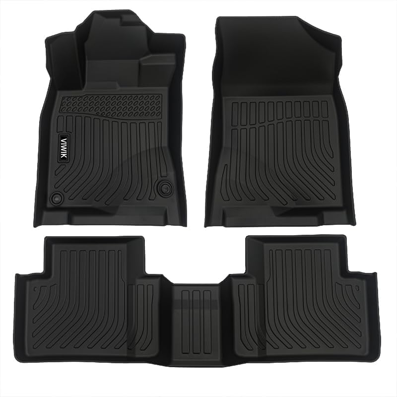Viwik Floor Mats For Honda Civic 2016-2021 (Not For Plug-In Hybrid),All Weather Floor Mats Accessories Tpe Custom Floor Liners 1