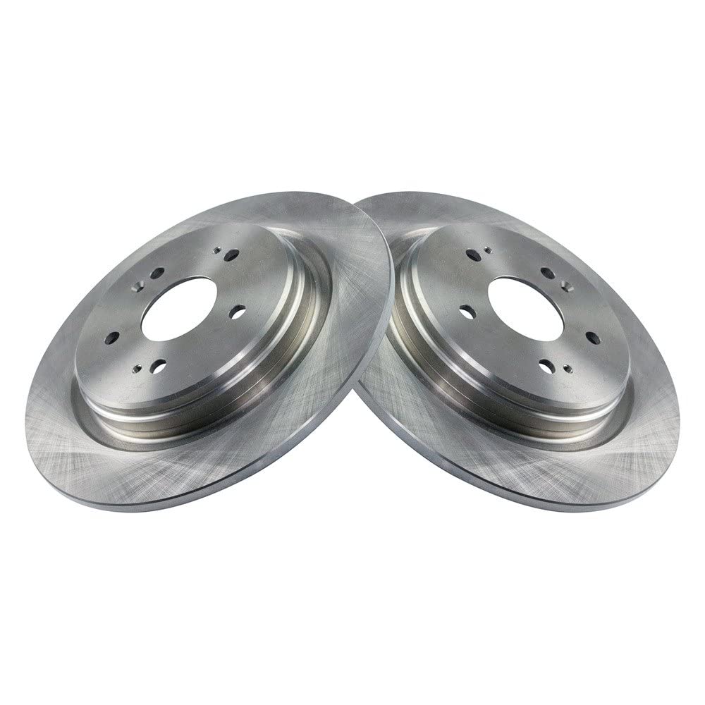 Trq Rear Brake Rotors Set Solid Compatible With 2019-2024 Acura Rdx