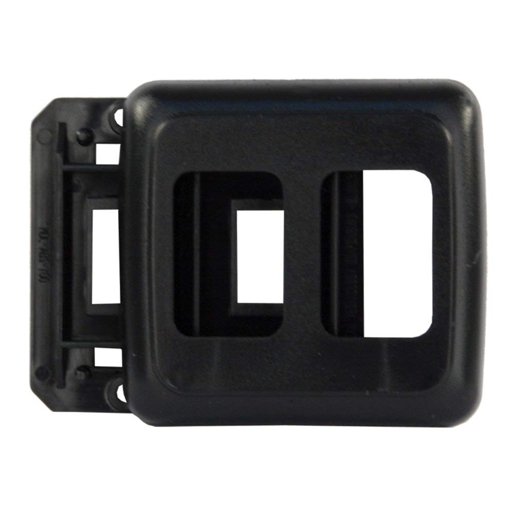 Jr Products 12315 Black Double Switch Base And Face Plate