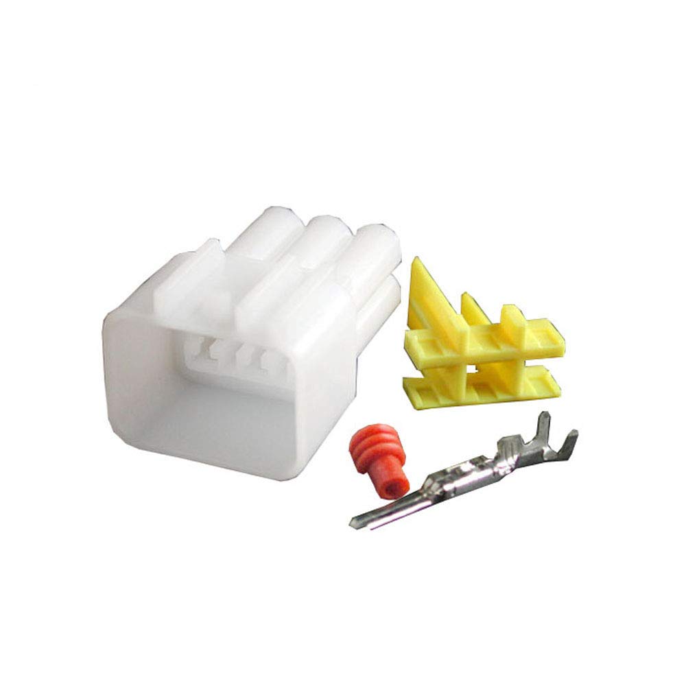 CNLW 6 Pin Waterproof Electrical Wire Connector Kit, Model DJ7061Y-2.3-21/11, Flame Retardant Plastic, Male & Female Automotive Connectors