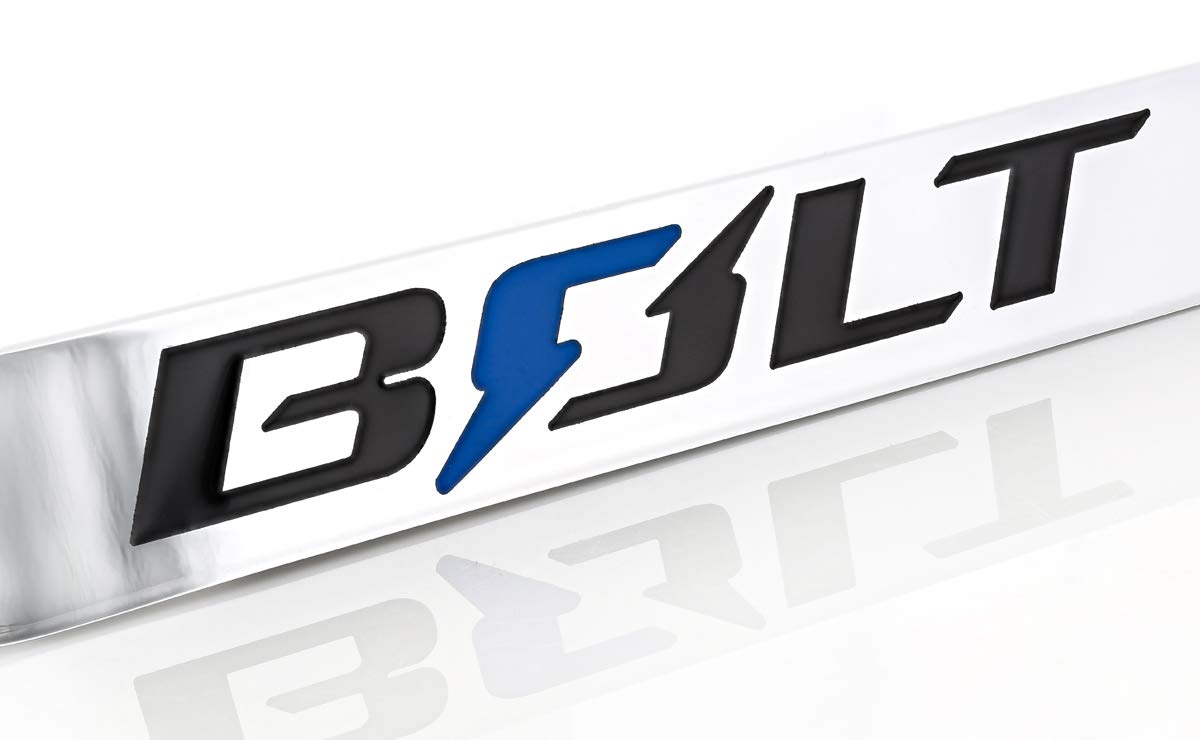 Chevrolet Bolt Ev Wordmark Chrome Plated Metal License Plate Frame Holder