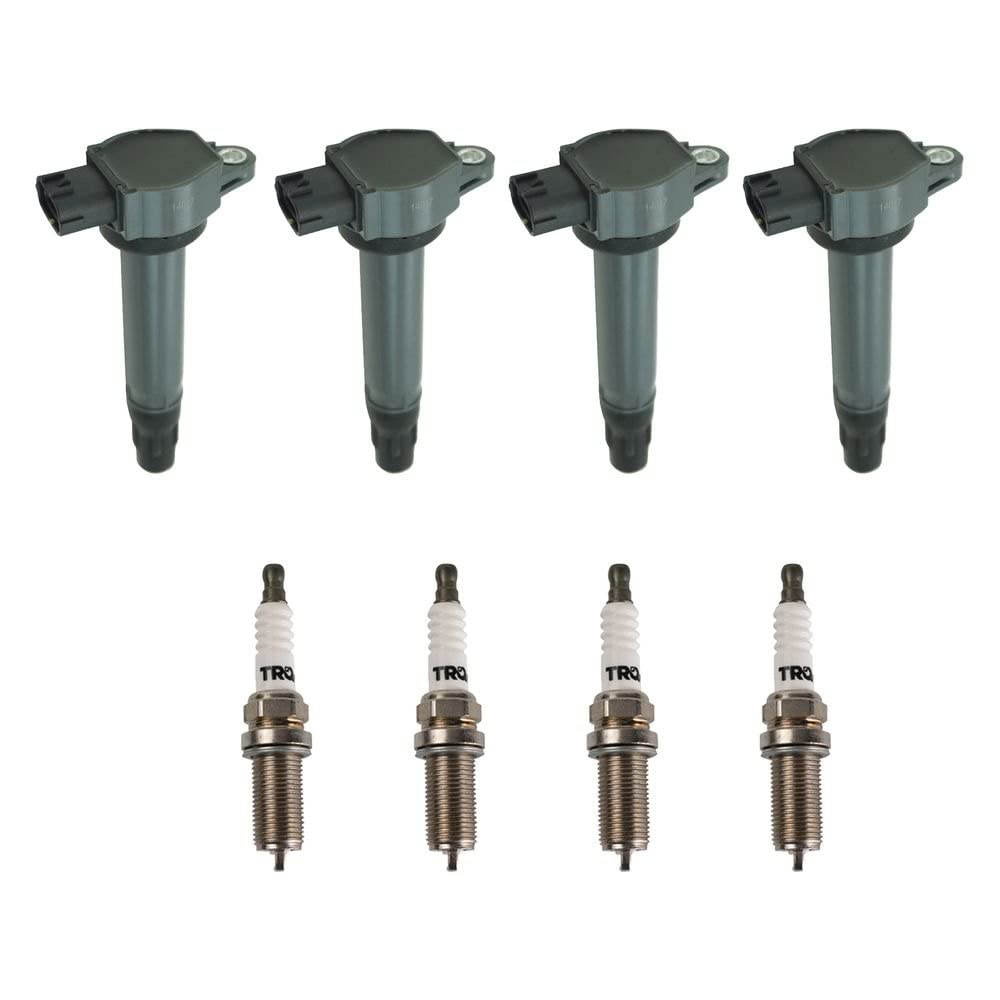 Trq Ignition Kit Ignition Coil Spark Plugs Compatible With 2008-2017 Mitsubishi Lancer 2011-2017 Outlander Sport