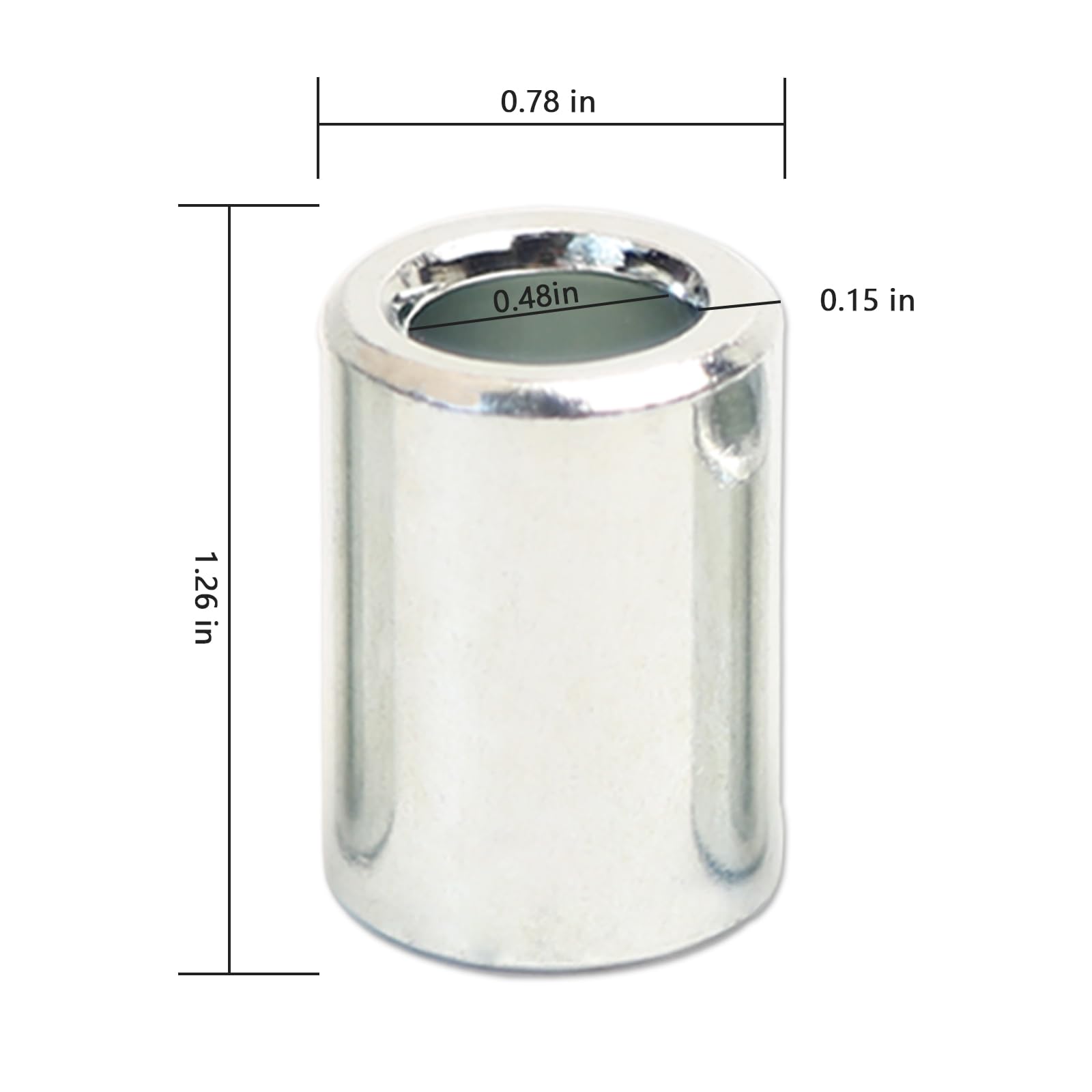 Minho High Strength Grade 8.8 M12 Wheel Spacer Outer Axle 5Mm 10Mm 15Mm 20Mm 28Mm 32Mm Fit For 12Mm Motorcycle Axle,6Pcs