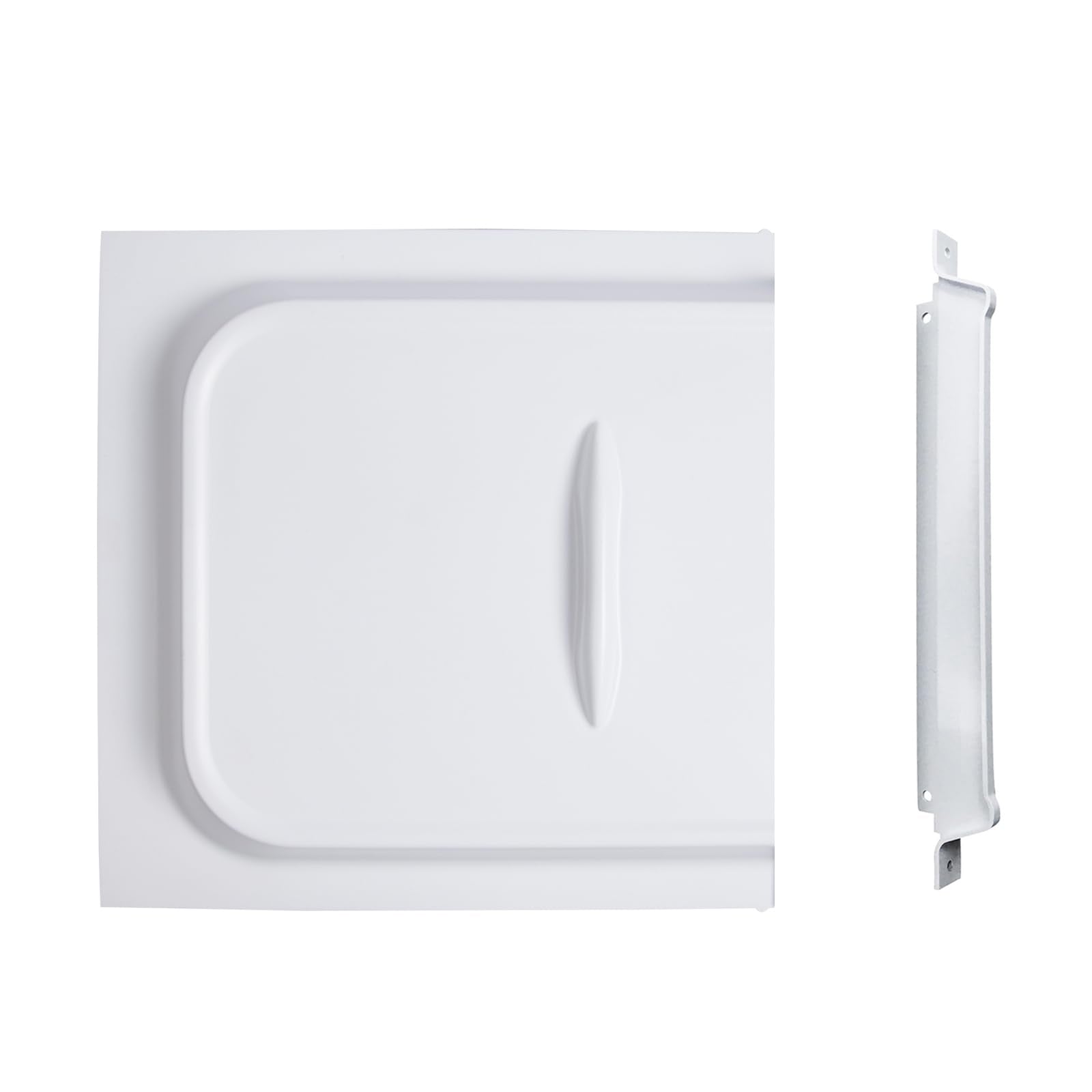 RVGUARD RV Screen Door Slide, 12    Panel with Slide Stop, fits for RV, Camper, Travel Trailer, OEM Replacement, White