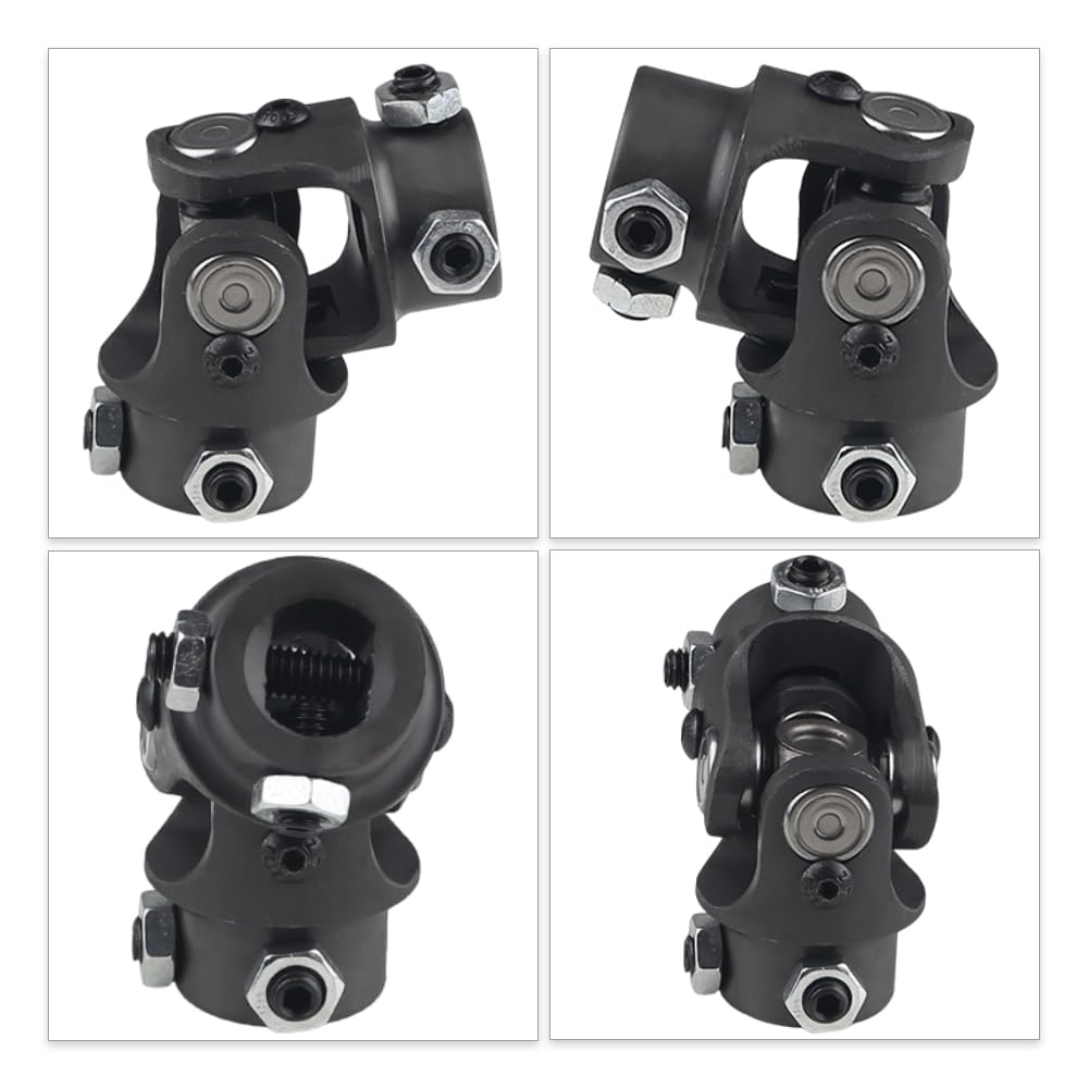 Wmphe 3/4' Dd X 3/4' Dd Steering Shaft Universal U Joint, Total Length: 83Mm (3-1/4')