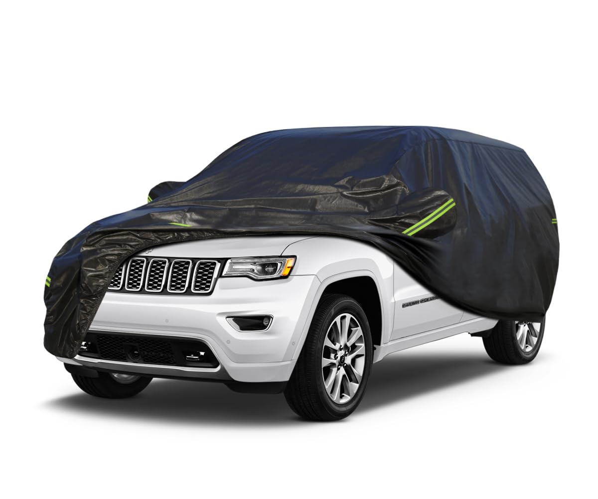 Koukou Waterproof Suv Car Cover Suitable For Jeep Cherokee From 2013 To 2025, 7 Layers Windproof All Weather Waterproof Outdoor
