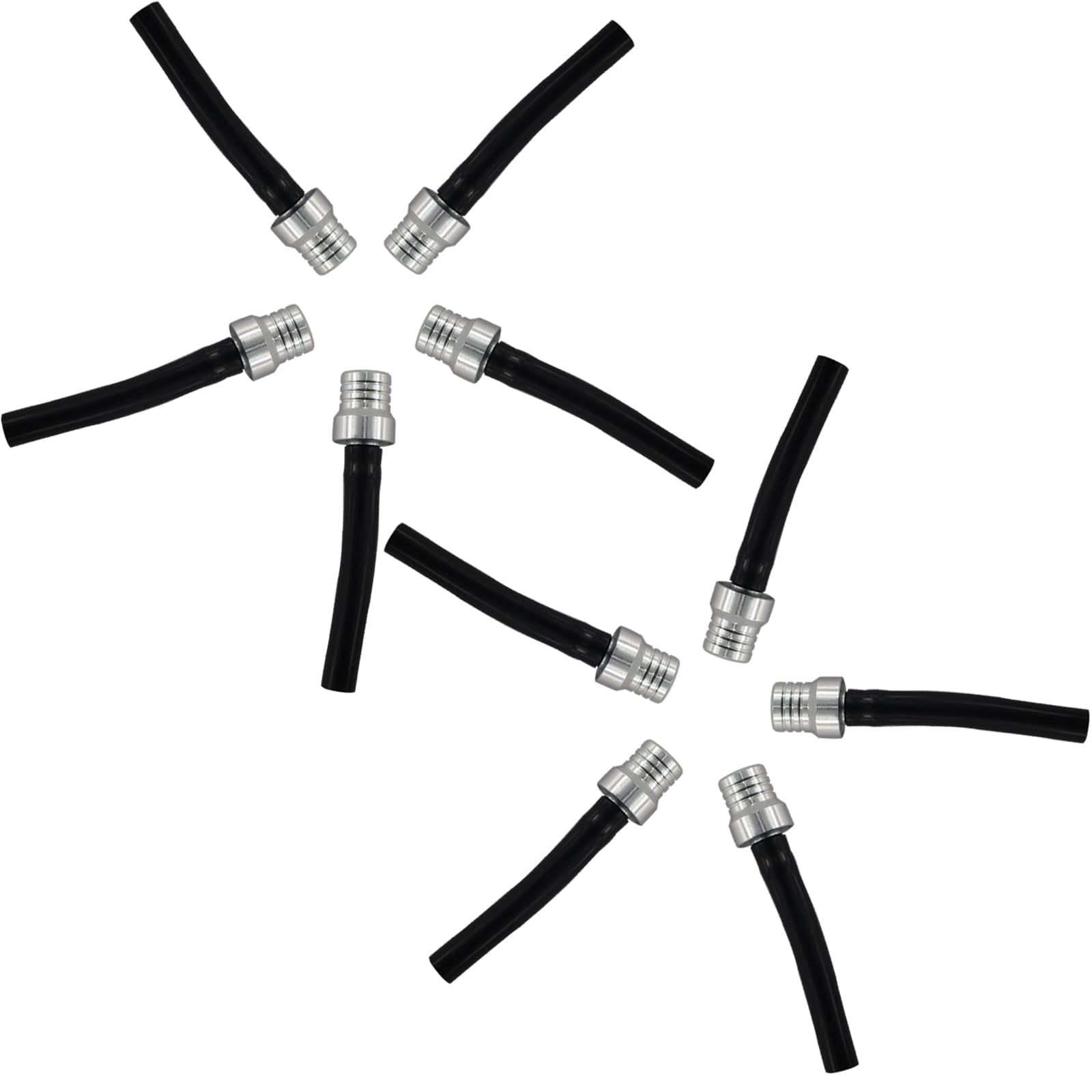 Pro Bat 10 Pack One Way Atv Dirt Bike Fuel Tank Cap Gas Cap Tube Vent Breather For Pw50 Pw80 Tw200 Crf Xr Cr Dirt Bike All Quads