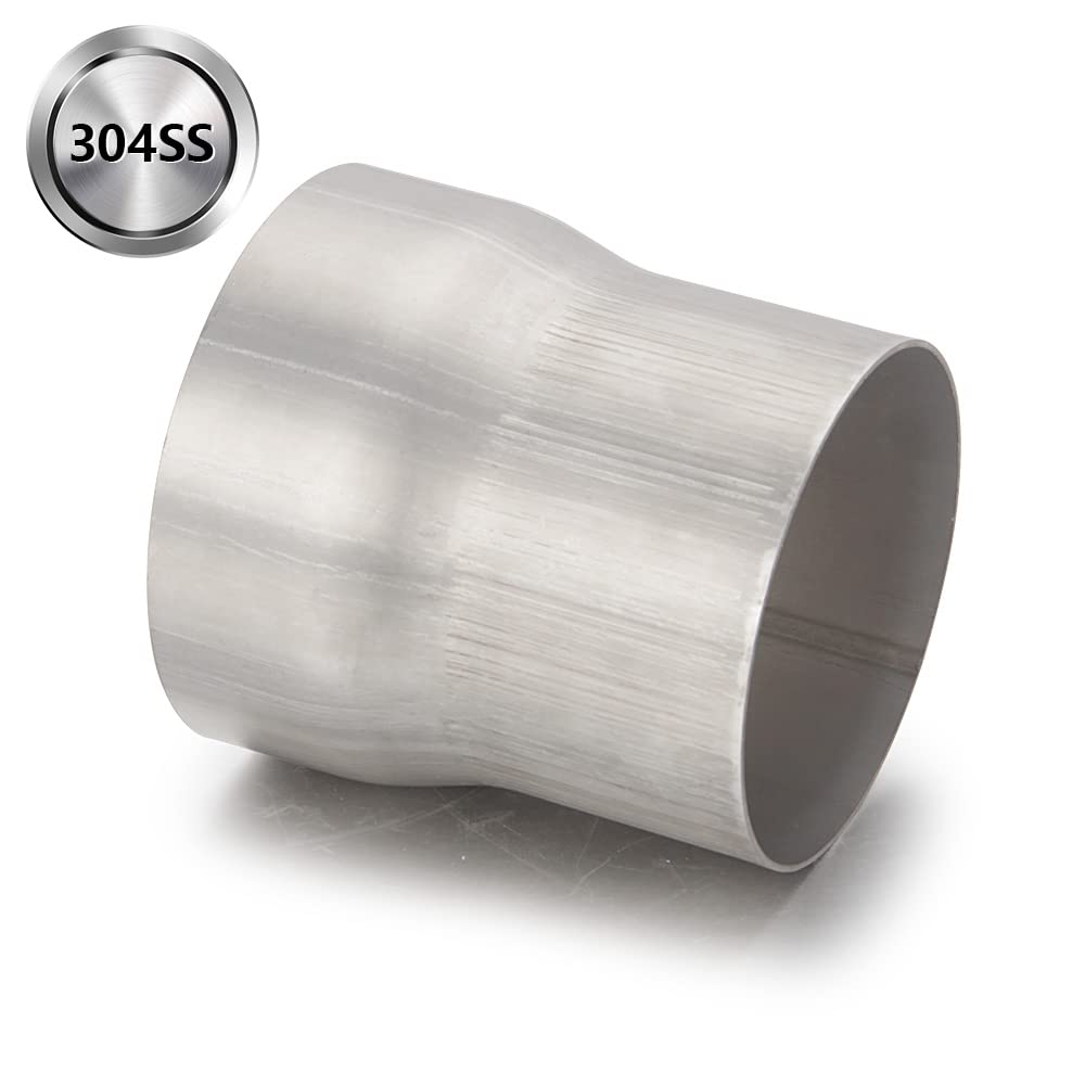 A-Karck Exhaust Adapter Connector 3.5' Od To 4' Od, Exhaust Pipe Reducer 4' Overall Length 304 Stainless Steel