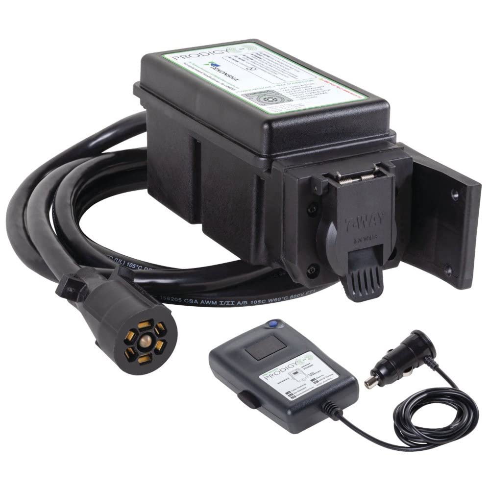 Tekonsha 902502 Prodigy RF, Plug & Play Trailer Mounted Proportional Brake Controller for Trailers with 13 Axles, Black