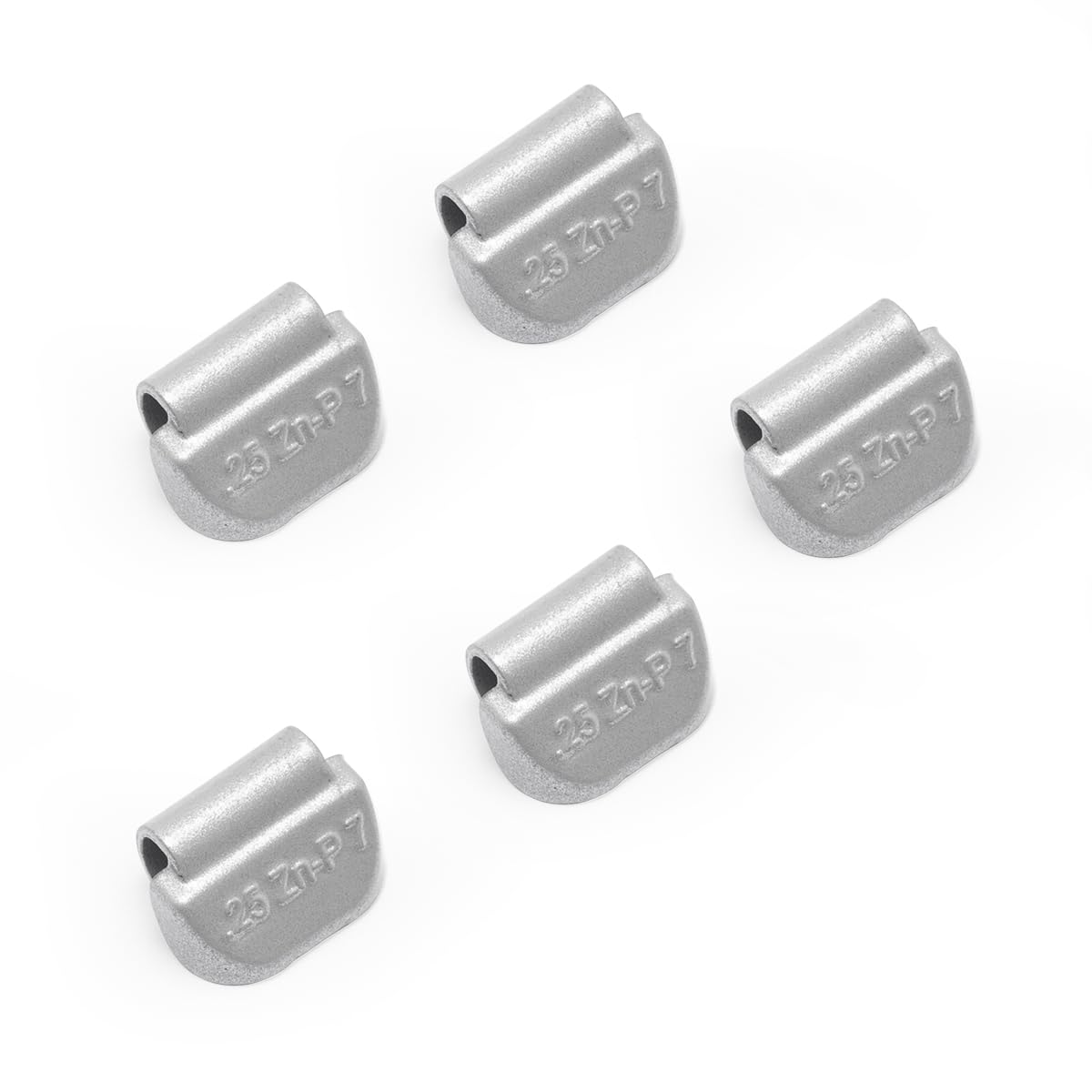 CKAuto P Series Zinc Clip on Wheel Weights 0.25oz, 1/4oz, Coated, 50Pcs/Box Fit for Steel Wheel