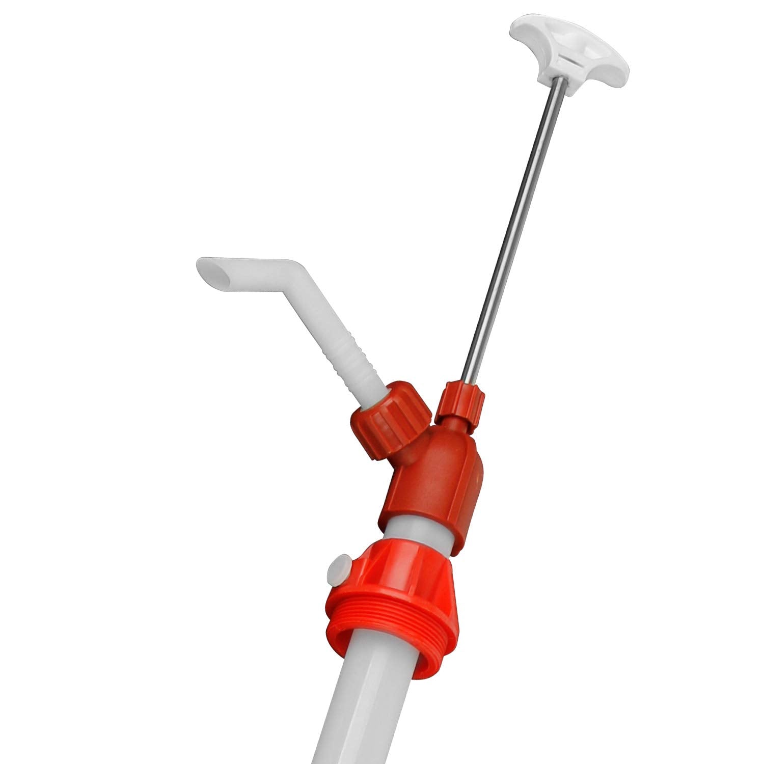 TERAPUMP Drum Barrel Pump for Mild Acids, DEF, Chemical and Biodiesel, Lift Action Manual Pump (14oz / Stroke) Adjustable Height