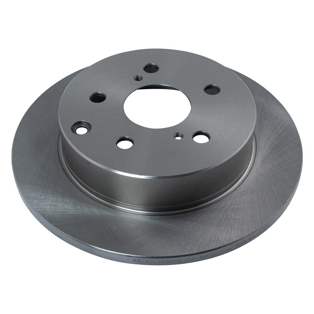 Trq Rear Brake Rotors Set Solid Compatible With 2010-2012 Lexus Hs250H 2006-2018 Toyota Rav4