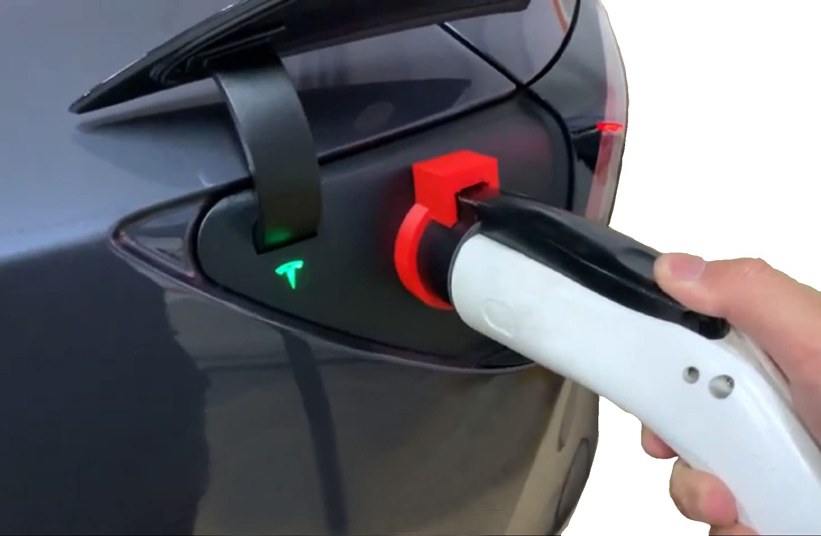 Tesla Model 3/Y Charger Lock For J1772 Adapter (Compatible With Non Flange Adapter) [Black] [2Packs]