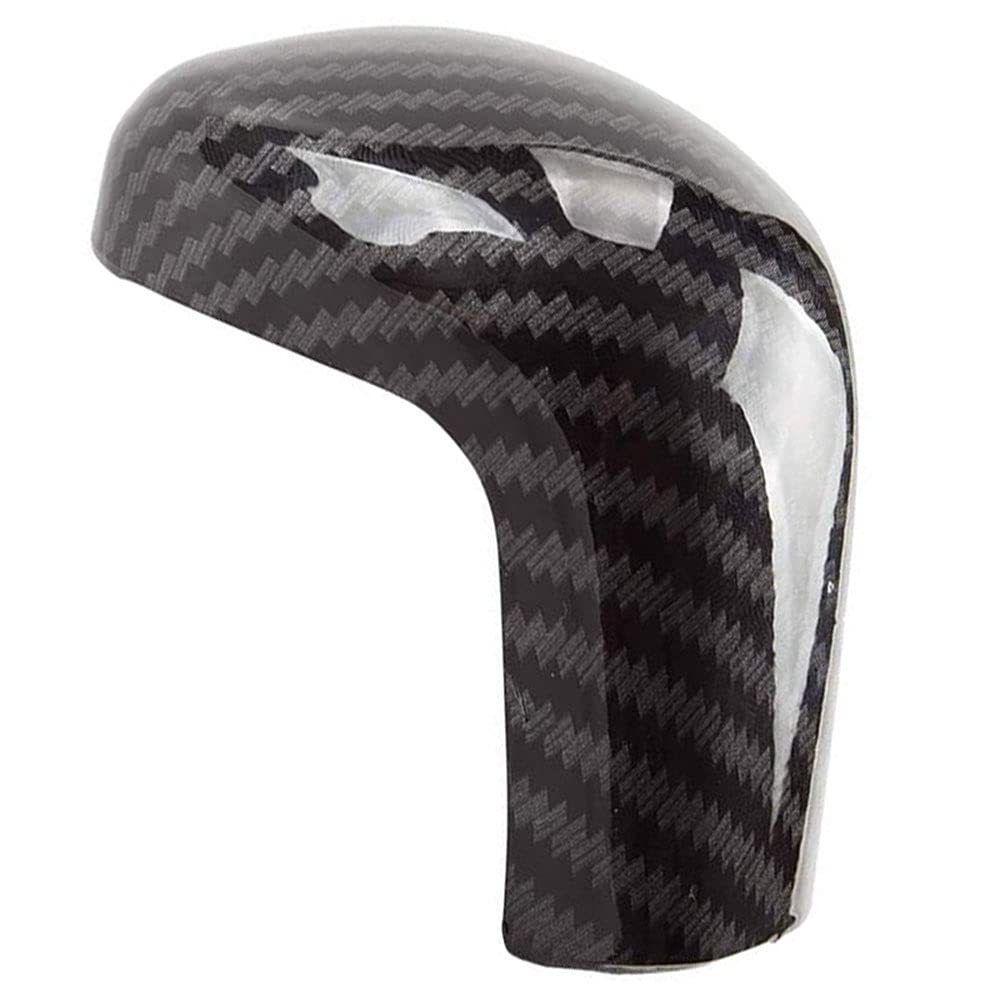 Machswon Car Gear Shift Knob Cover Carbon Fiber Automatic Shift Knob Head Fit For 2018-2021 Toyota Camry Avalon Corolla