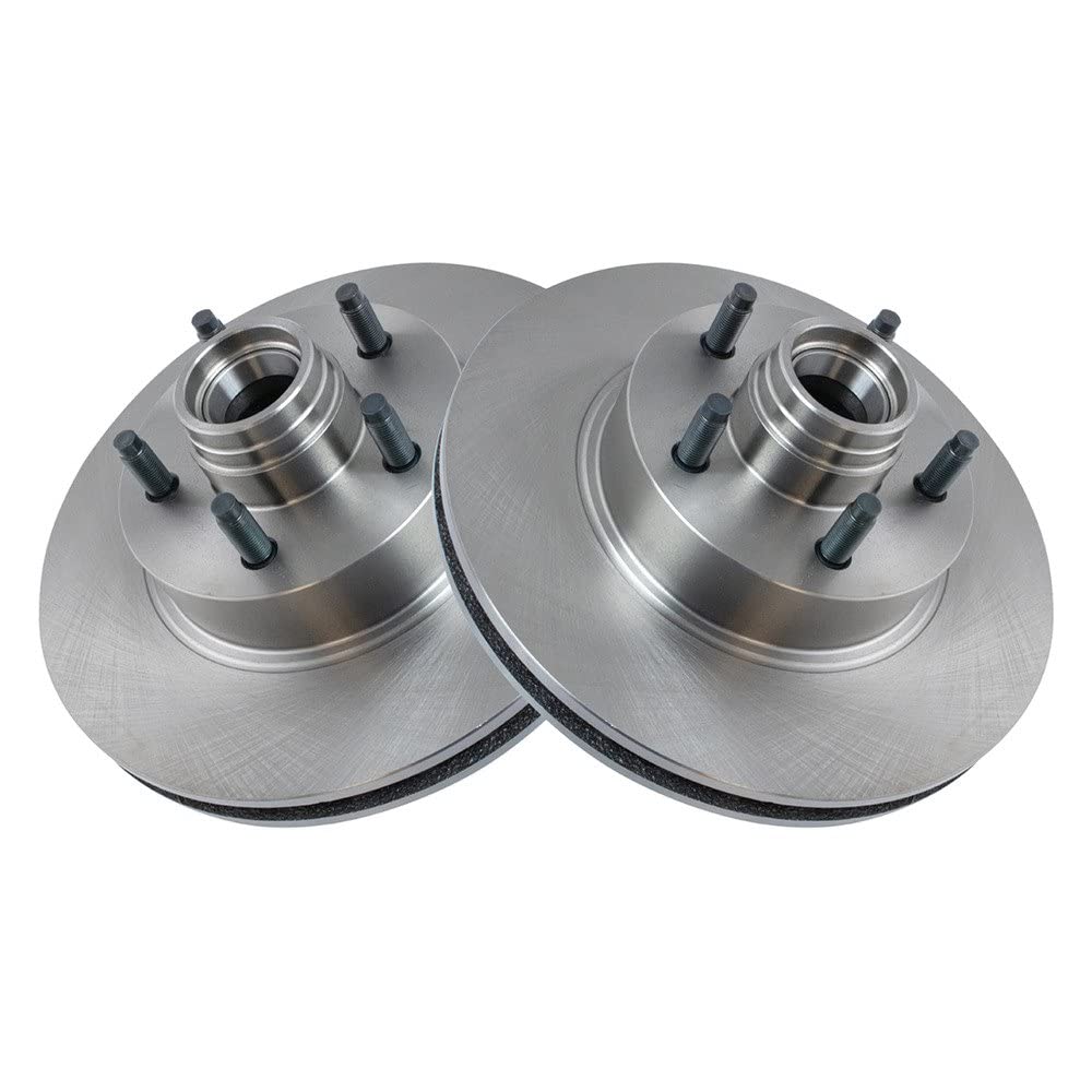 Trq Front Brake Rotors Set Vented Compatible With 1995-2001 Ford Explorer 1998-2011 Ranger 1999 Mazda B2500 1998-2000 B3000 B400