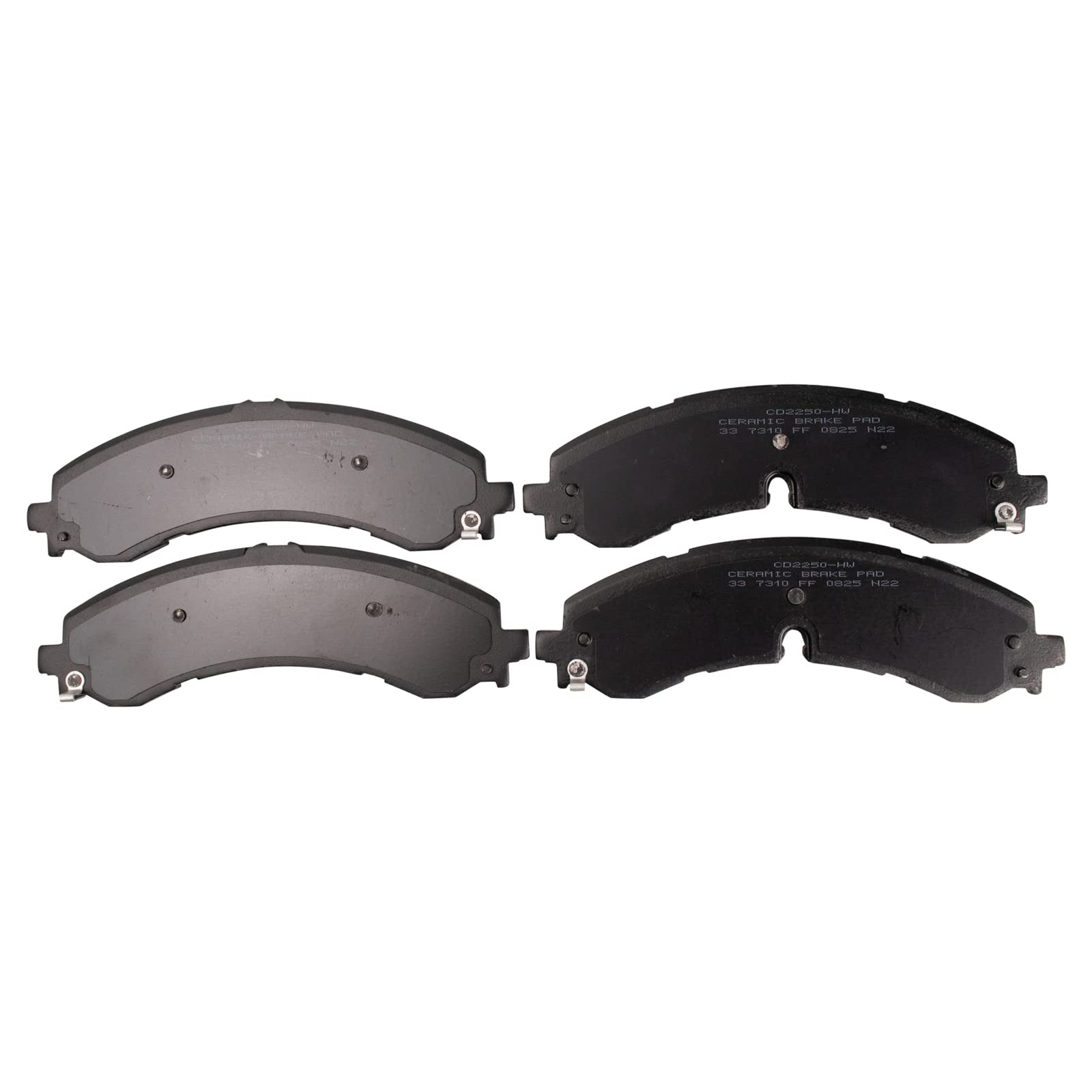 Trq Ceramic Brake Pads Compatible With 2020-2022 Chevrolet Silverado 2500, 3500 Hd, Gmc Sierra 2500, 3500 Hd