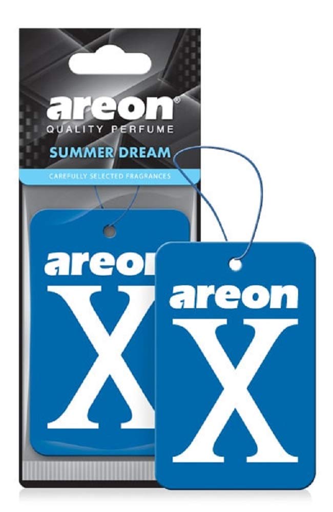 Areon X Xv13B Hanging Best Car Air Freshener Summer Dream, Paper Hanging Ornaments, Long Lasting Scent For Car Or Home 12 Pack