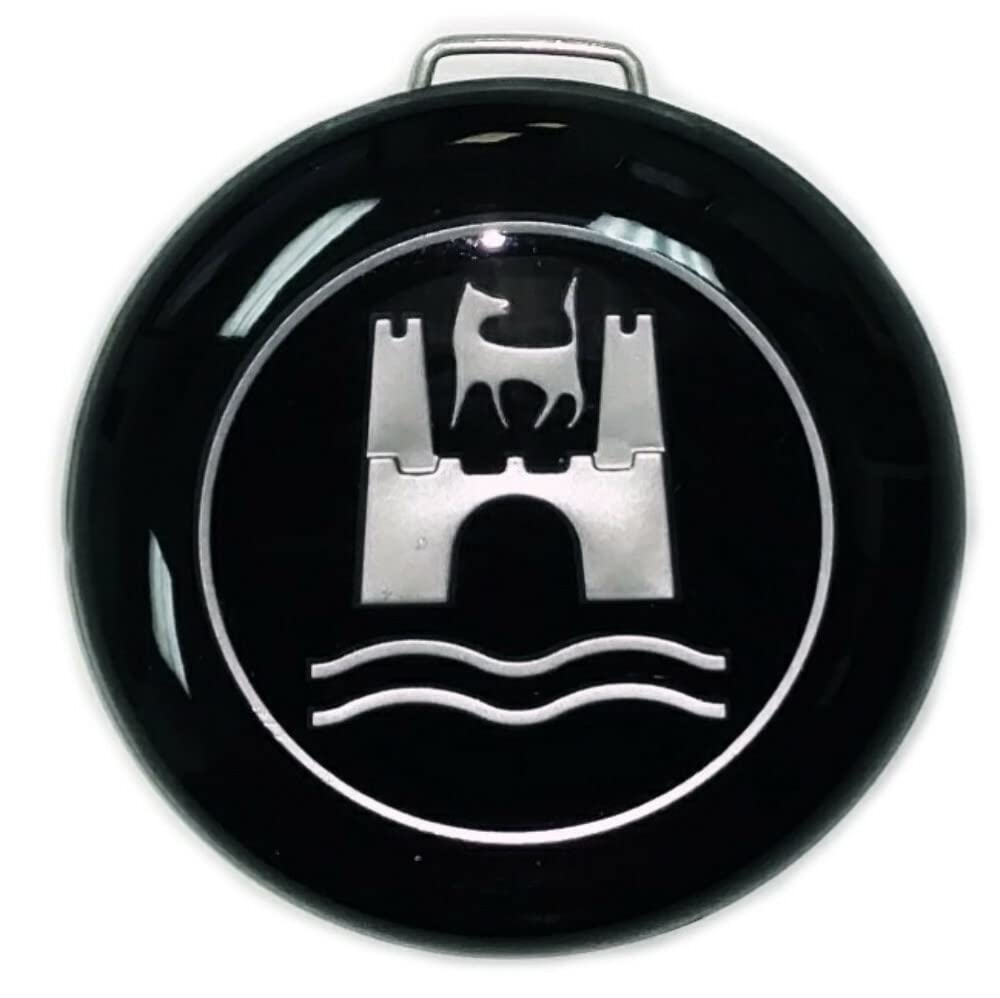 Pirate Mfg Steering Wheel Horn Button W/Wolfsburg, Bug, Ghia, Type-1-2-3 (113-951-532)