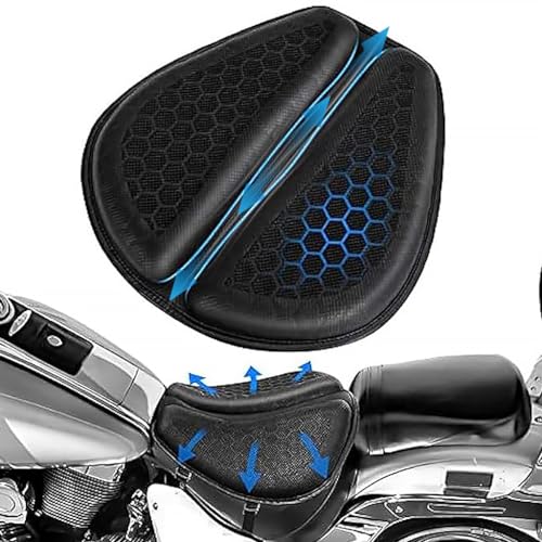Sthira Motocycle Seat Cushion Gel Seat For Bike,Detachable Cycle Seat Cover Gel Pad,High Density Gel 3D Honeycomb Structure Shoc