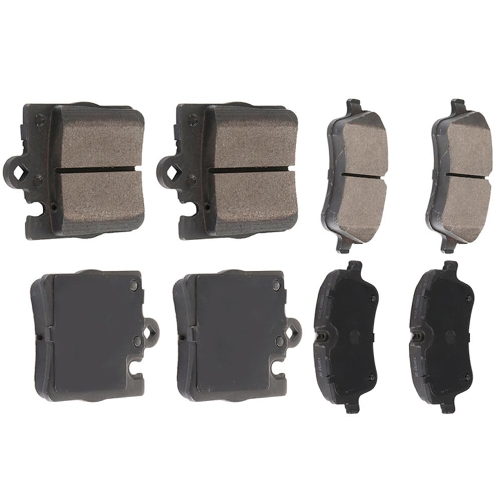 Automuto 8Pcs Front & Rear Semi-Metallic Disc Brake Pads Set D876 D872 For Mercedes-Benz C230 C240 C280 C320 C350 Clk320 Clk350