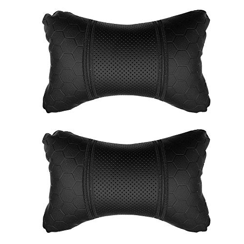 Adroitz Universal Car Neck Rest Cushion Set, Durable Memory Foam, Ergonomic Headrest Support, Breathable Neck Relief For Long Dr