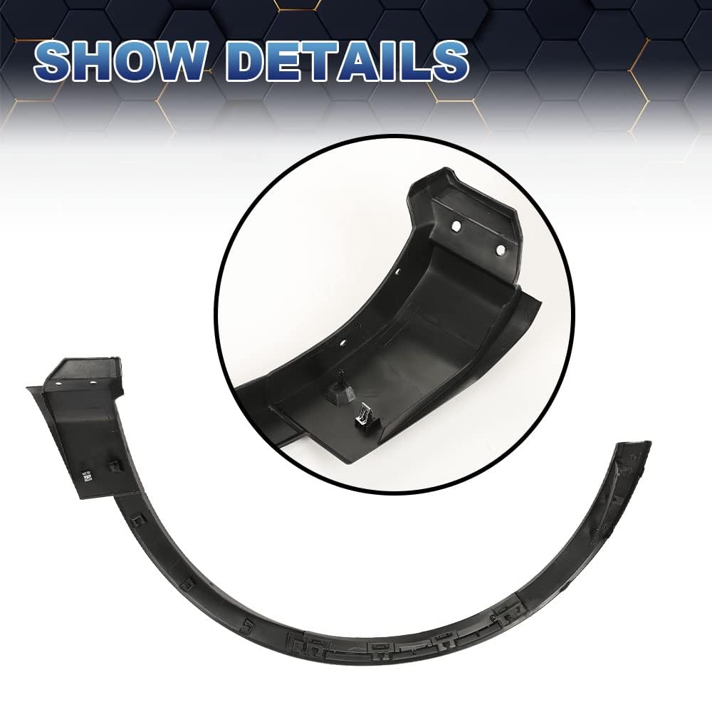 PIT66 Fender Flare Molding, Compatible with Ford Explorer 2011 2012 2013 2014 2015 Front Right 52171BY