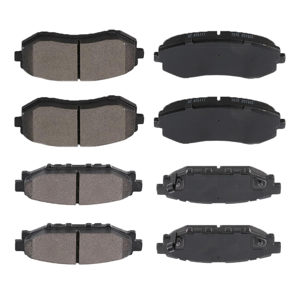 Cciyu D929 D1114 Front & Rear Disc Brake Pads Kit For Subaru Impreza 2008-2010,For Subaru Legacy 2005-2012,For Subaru Outback 20