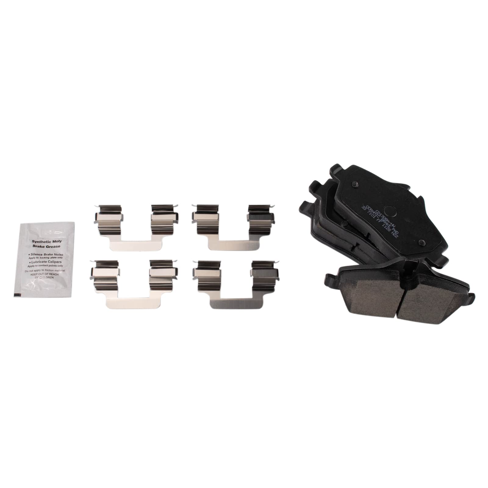 TRQ Rear Brake Pads Ceramic Compatible with 2000-2003 Mercedes-Benz CL500 2001-2002 CL55 AMG CL600 2000-2002 S430 S500 2001-2003