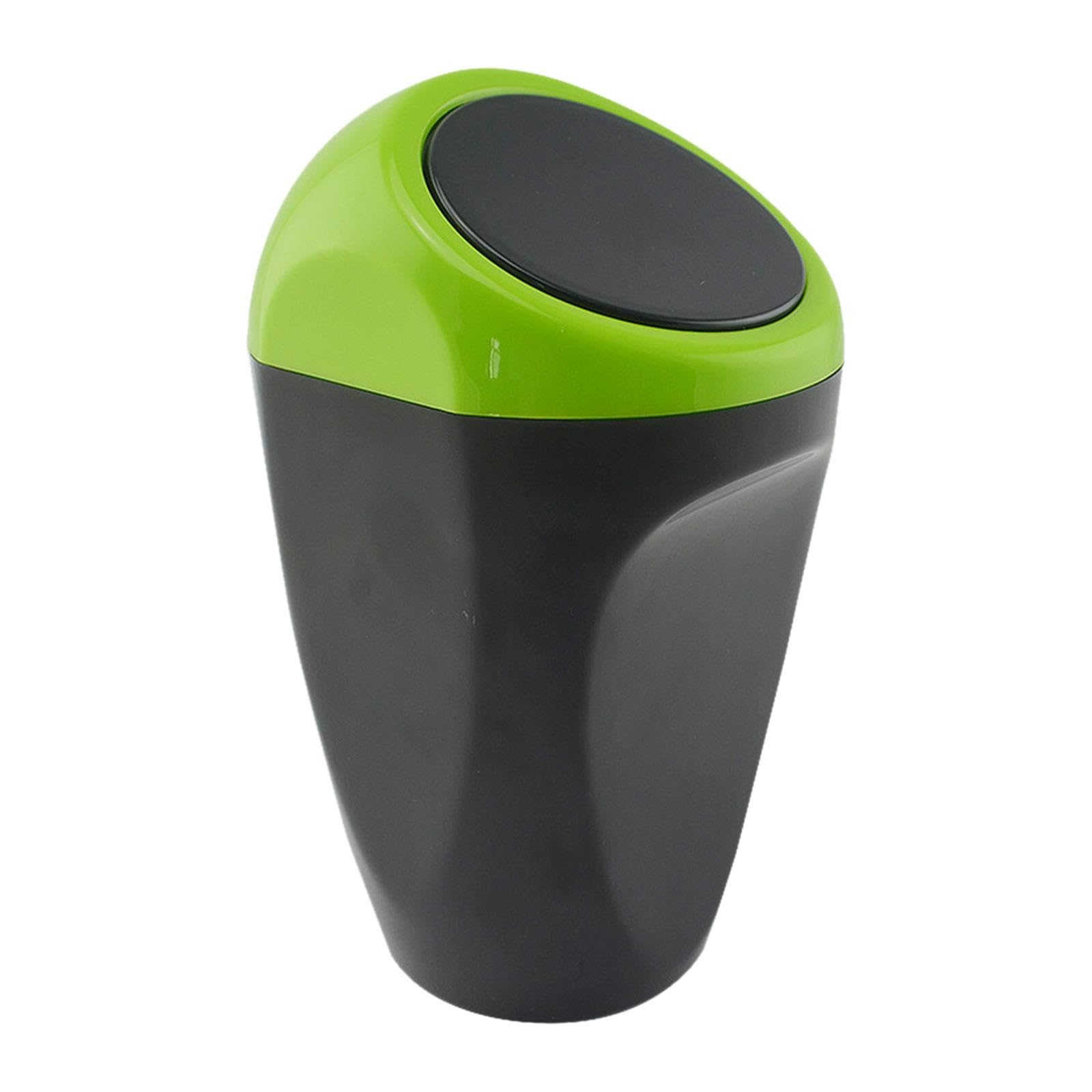 BNF Car Dustbin Mini Garbage Bin with Press Cover for Dinning Room Durable GreenTrash Cans Wastebaskets Household Supplies Clean