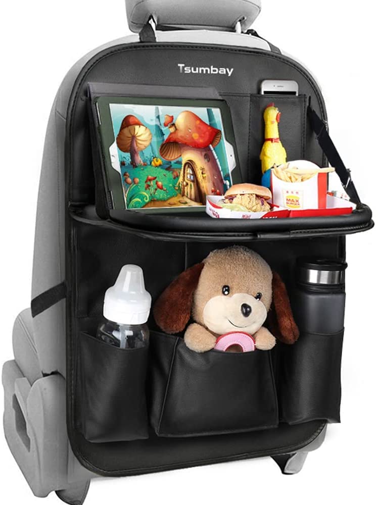 Tsumbay Car Backseat Organizer With Tablet Holder