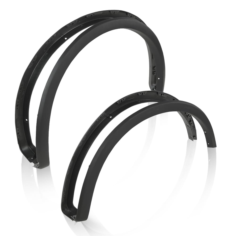 PIT66 Fender Flares Black Factory Style Compatible with Ford F150 2015-2017 Styleside