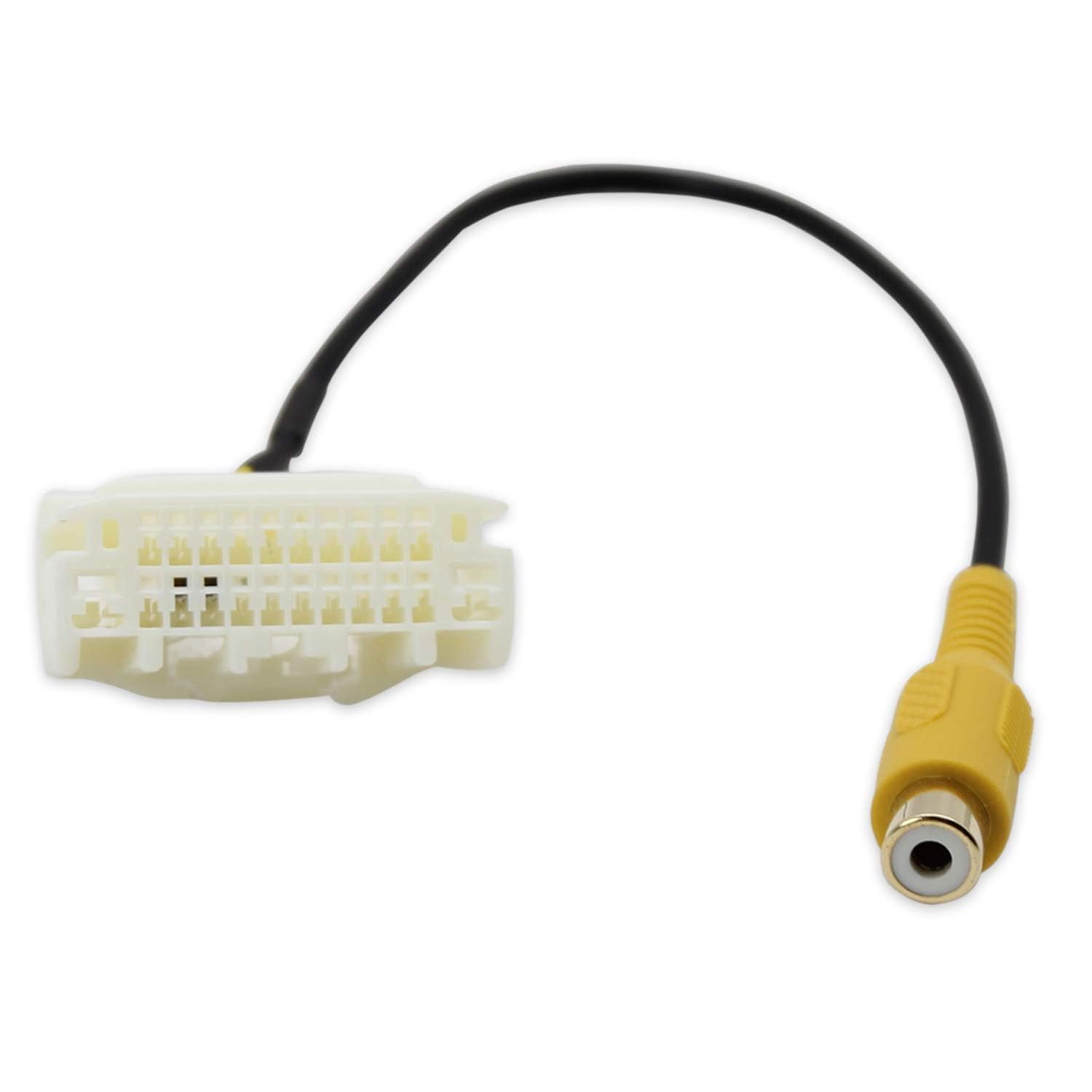 Eway Backup Camera To Factory Radio Rca Adapter Cable For 2007-2017 Jeep 2008-2017 Dodge 2007-2016 Chrysler Aftermarket Rearview