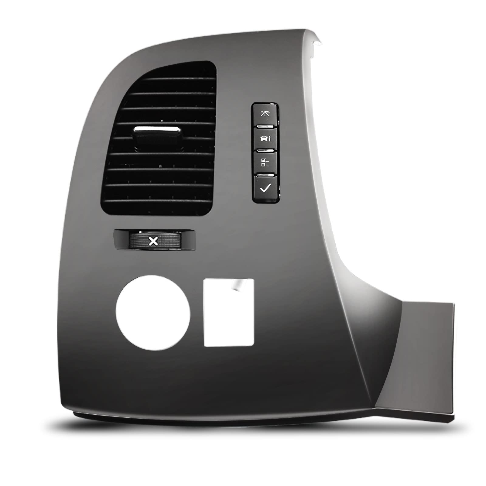 A-Premium Left Driver Information Center Control Panel Air Vent with Botton Compatible with GMC Chevrolet Silverado Sierra 2500 HD 3500 HD Suburban Yukon XL 1500 Tahoe 2007-2013 Pickup