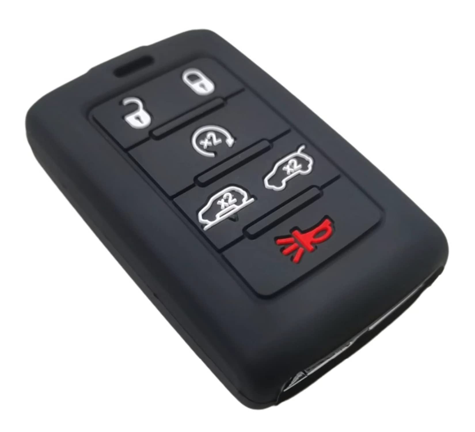 Reprotecting Silicone Rubber Key Fob Cover Compatible With 2021-2025 Jeep Grand Cherokee L Grand Wagoneer L Wagoneer Grand Chero