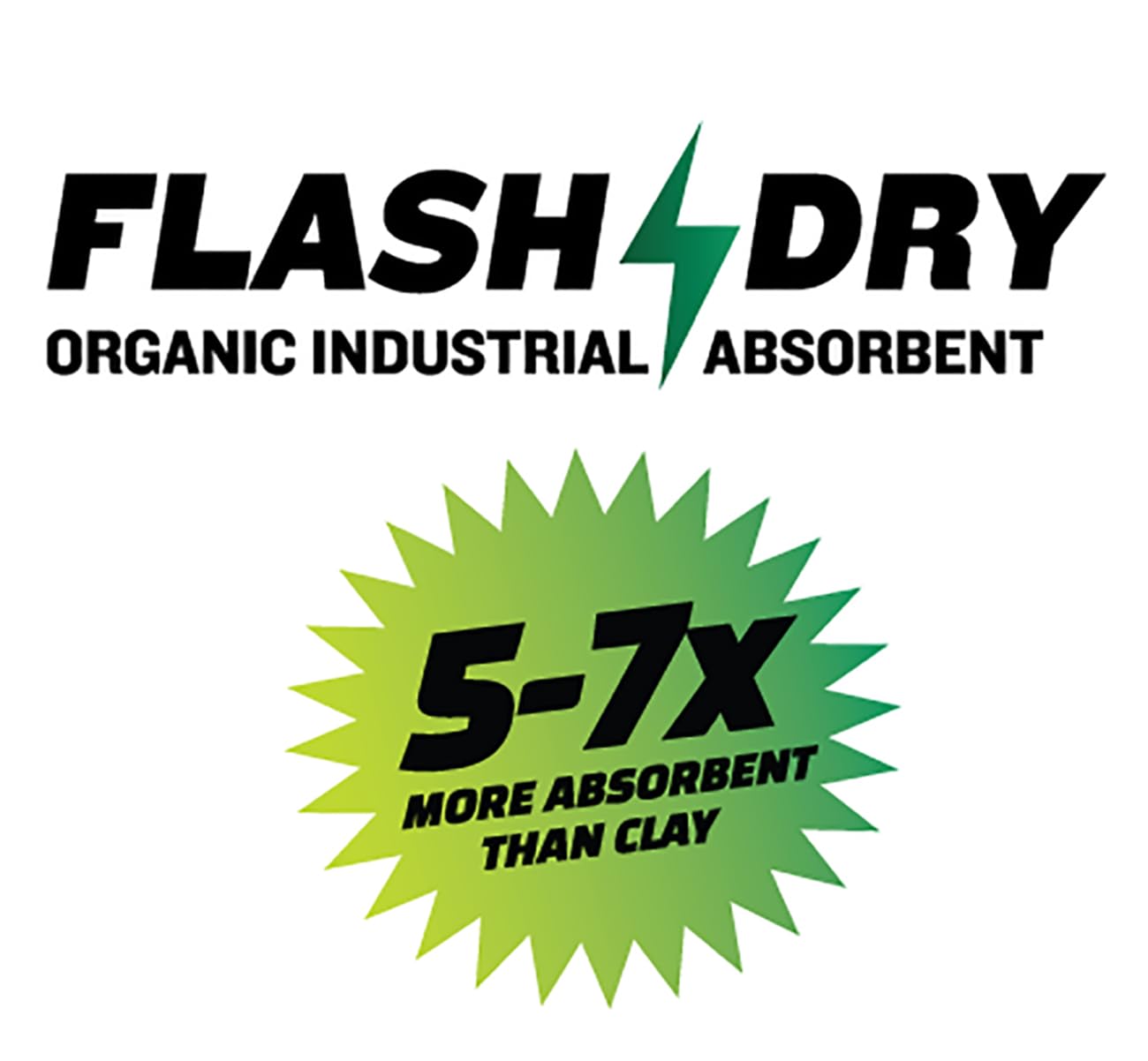 FlashDry 5 Liter Bucket of Super Spill Absorbent, 100% Organic Environmentally Friendly - for Oil, Paint, Grease and More in Gar