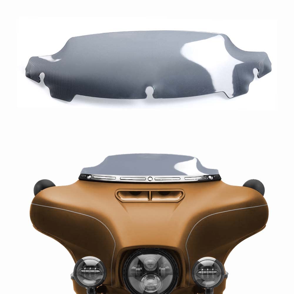 Wynmoto Smoke 4.5 Wave Windshield Windscreen Wind Splitter Compatible For 2014-2022 Harley Davidson Touring Electra Glide Street Glide 2015 2016 2017 2018 2019 2020 2021 2022