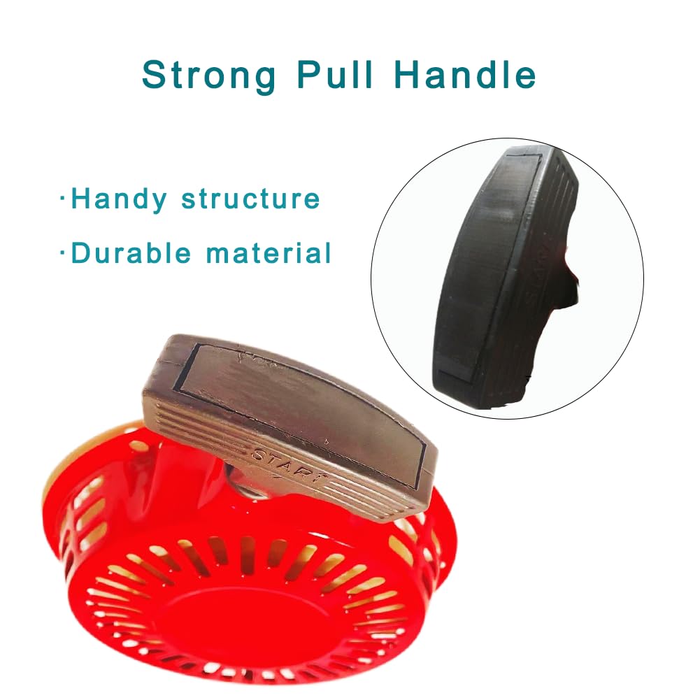 Qymoto Kt196 Pull Start & Ct200U Minibike Pull Starter Fit For 6.5Hp 196Cc Ohv Engine Coleman Bt200X Mb200 Ct200U-Ex Pull Start Cord Start Recoil