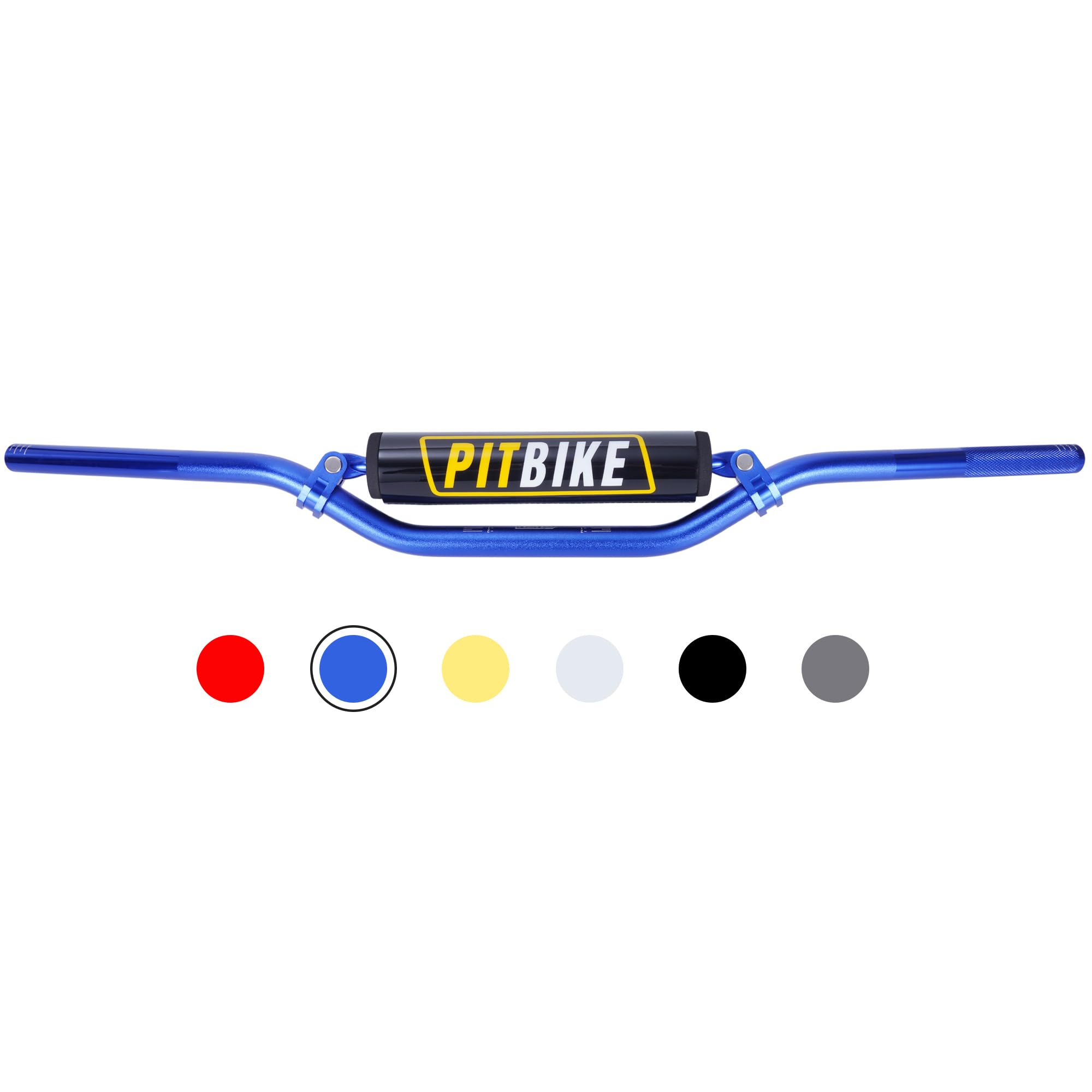 Motorcycle Handlebars 7/8 Inch,RUTU Universal Dirt Bike Handle Bar with Crossbar Pad Low-Rise Drag Bar for Motocross ATV Quad-Bl