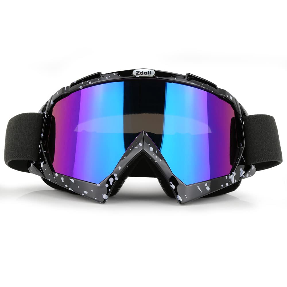 Motorcycle Goggles - Glasses Dirt Bike Atv Motocross Anti-Uv Adjustable Riding Offroad Protective Combat Tactical Military Goggl