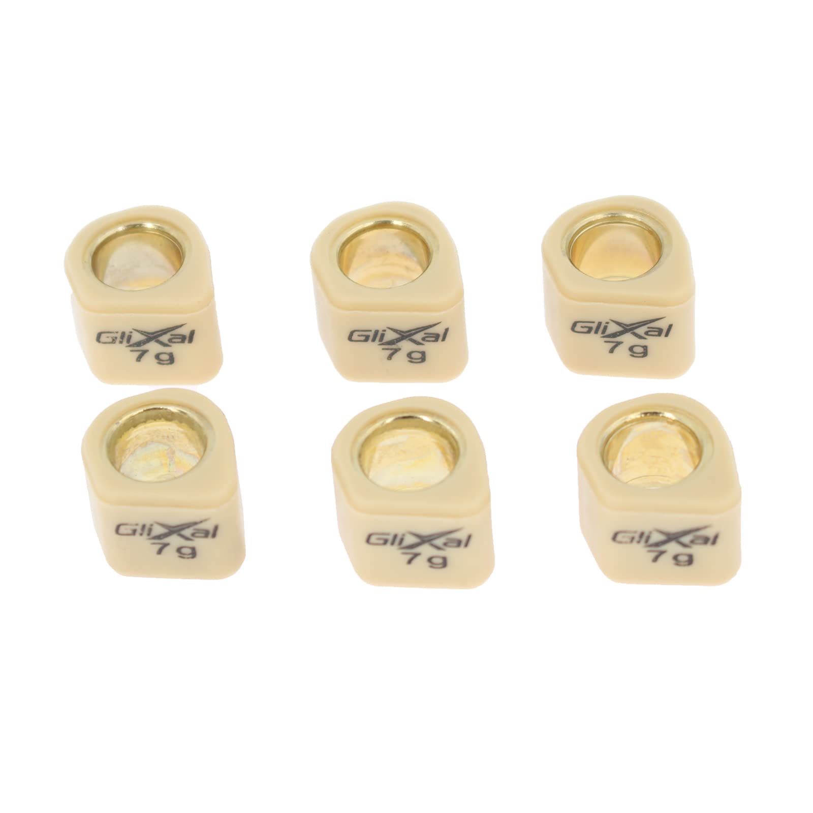 Glixal 16X13Mm High Performance Polygon Variator Sliders, Racing Sliding Roller Weights 139Qmb Gy6 50Cc - 100Cc Scooter Moped At