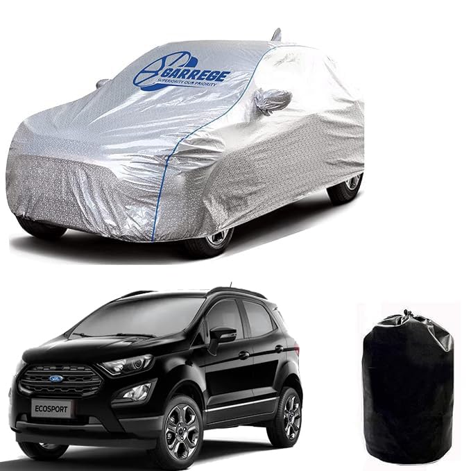 Garrege Waterproof Car Body Cover For Ecosport With Mirror & Antenna Pockets With Bag & All Weather Proof Outdoor Car Covers Rai