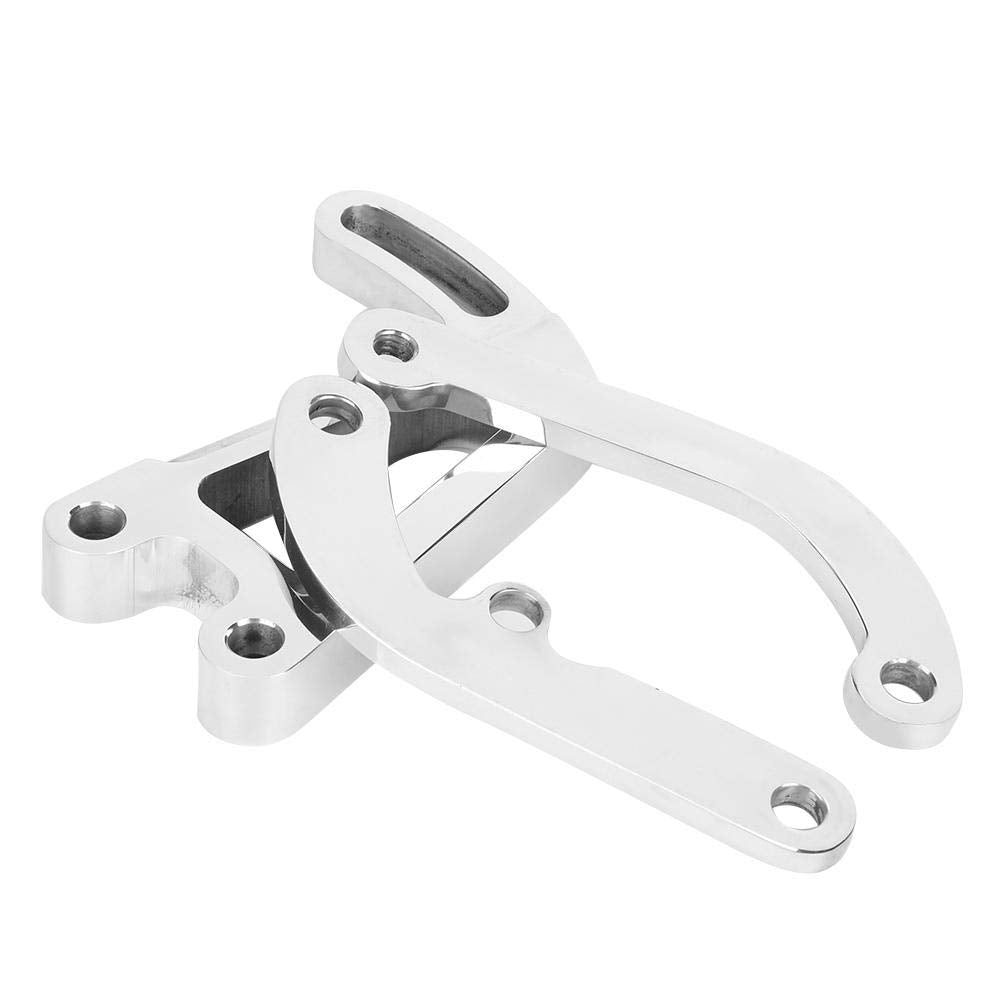 Power Steering Pump Bracket, Polished Aluminum Alloy Power Steering Pump Mounting Bracket Fit For Sbc 262-400