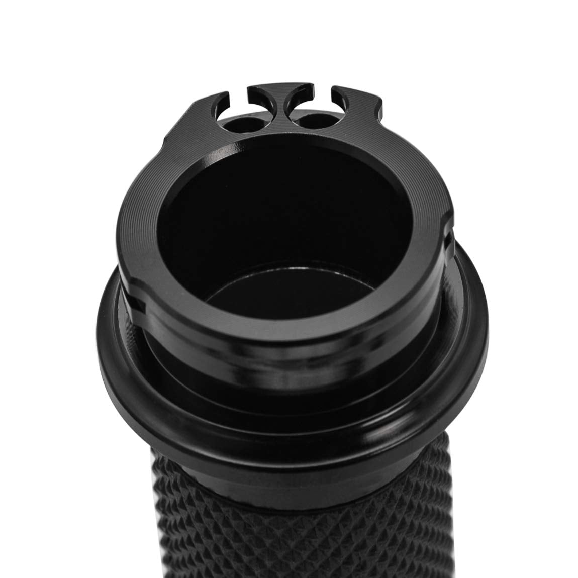 Pbymt 1' Motorcycle Hand Grips Black Handlebar Grips Compatible For Harley Touring Honda Yamaha Suzuki Kawasaki