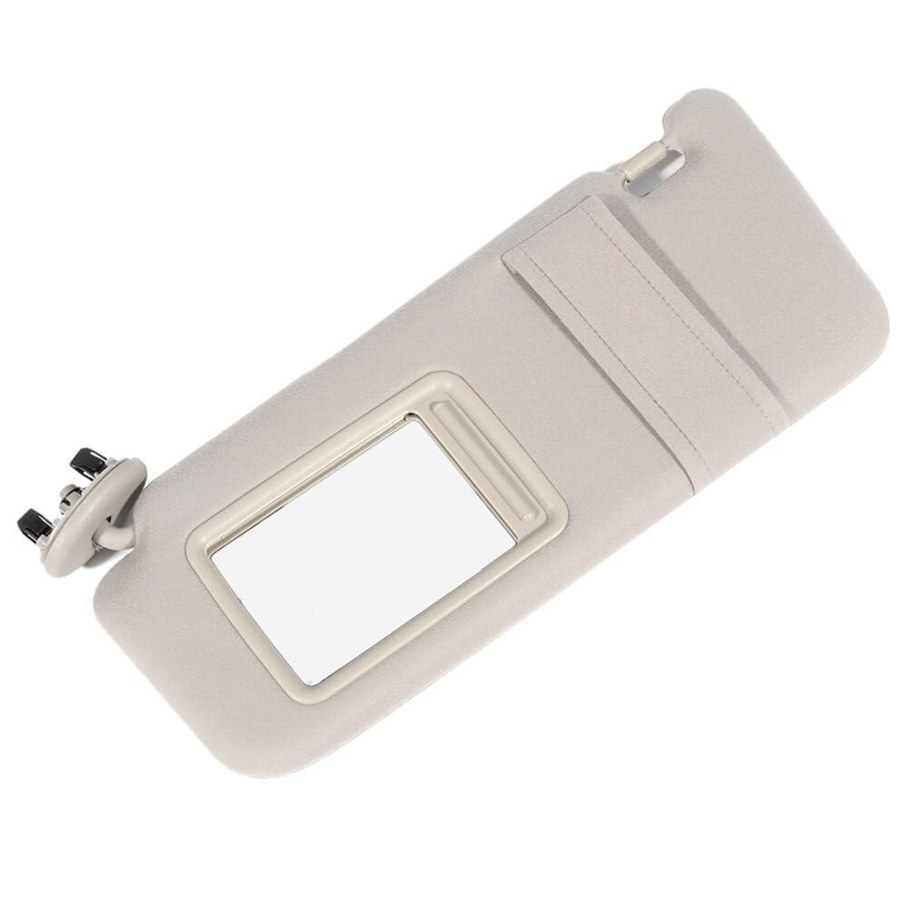 Scitoo Beige Left Driver Side Sun Visor Compatible For Toyota For Camry 2006-2011, Car Sun Visor Without Sunroof Without Lights
