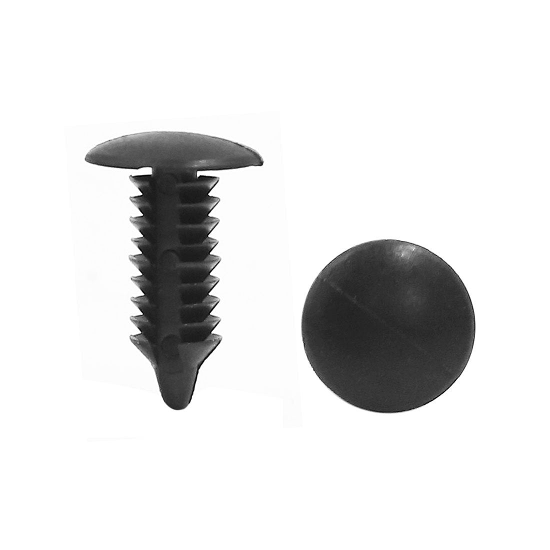 uxcell 20pcs Black Vehicle Car Plastic Rivets Trim Fastener Door Clips for 6mm Hole