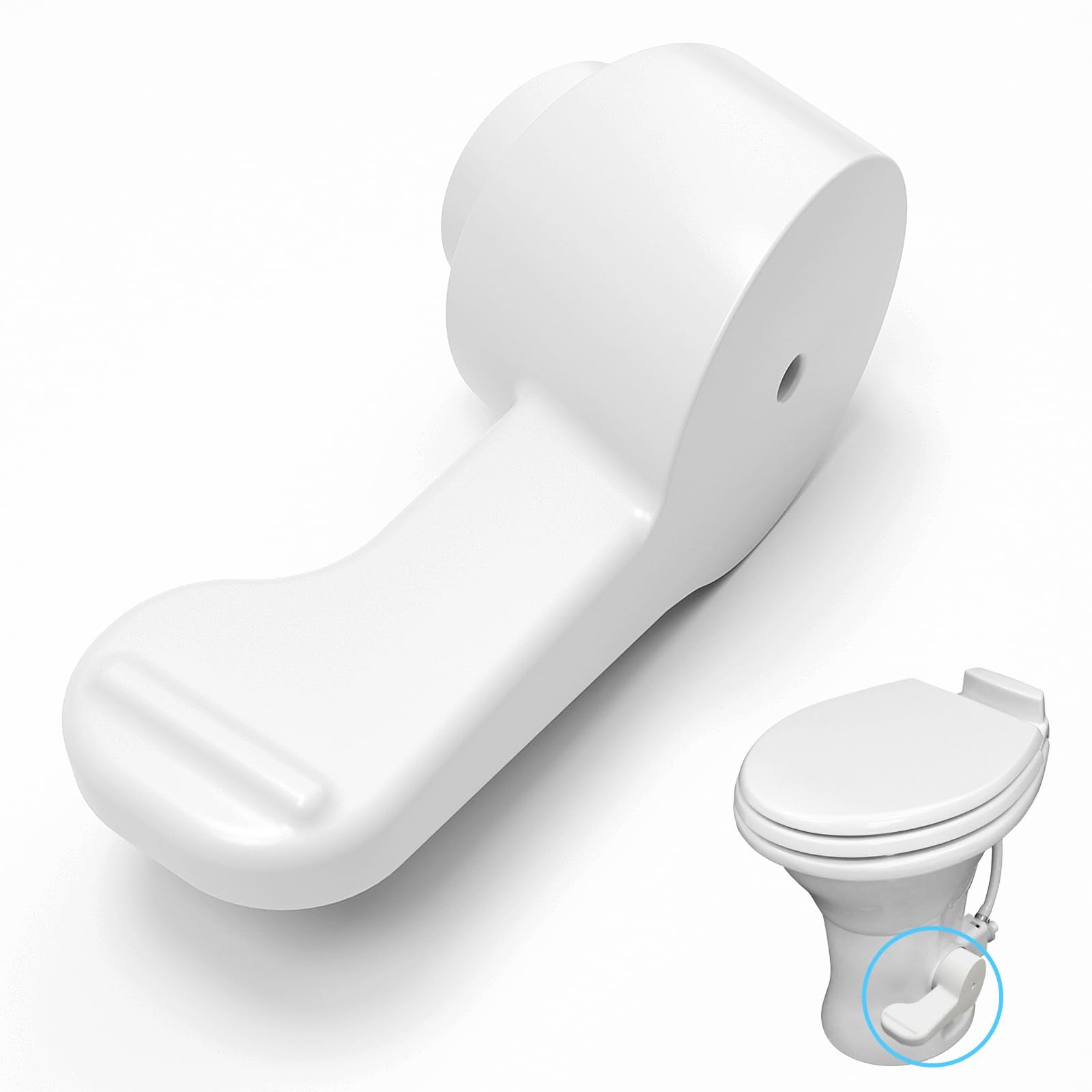 Lymorexan RV Toilet Flush Pedal for Dometic 300/310/320/321 RV Toilet Repair Parts Foot Pedal Replacement for Dometic RV Toilets