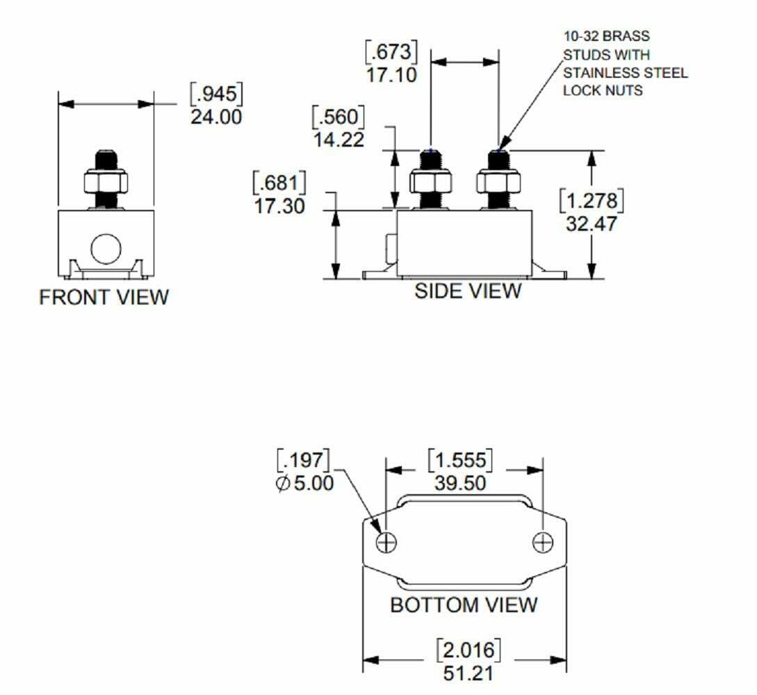 Blue Sea Systems 7151 Marine Grade Short Stop Circuit Breaker - 10A