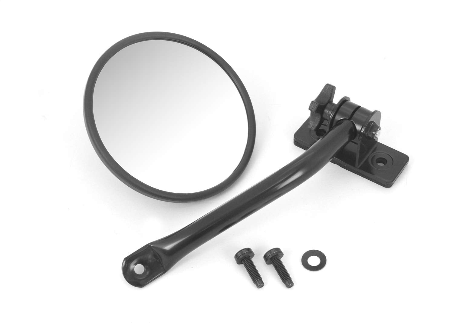 Rugged Ridge | Quick Release Mirror Relocation Kit, Black | 11025.10 | Fits 1997-2018 Jeep Wrangler